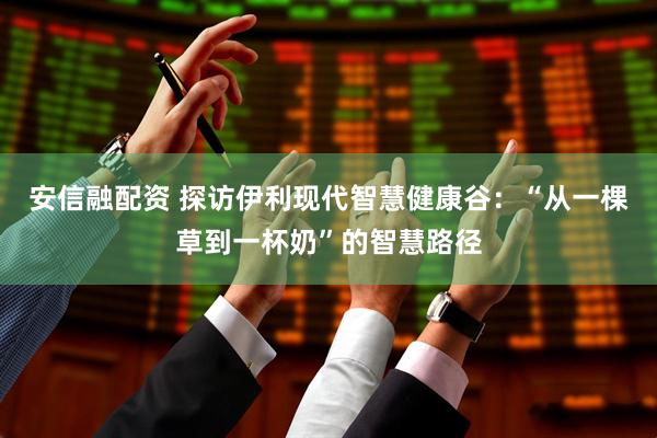 安信融配资 探访伊利现代智慧健康谷：“从一棵草到一杯奶”的智慧路径